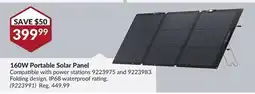 Princess Auto 160W Portable Solar Panel offer