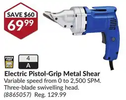 Princess Auto Electric Pistol-Grip Metal Shear offer