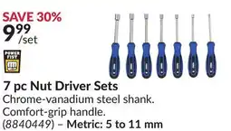 Princess Auto 7 pc Nut Driver Sets offer