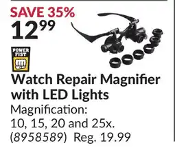 Princess Auto Watch Repair Magnifier with LED Lights offer