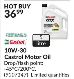 Princess Auto 10W-30 Castrol Motor Oil offer