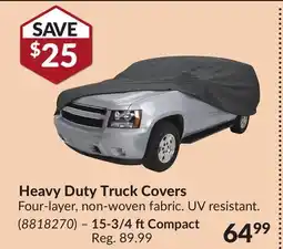 Princess Auto Heavy Duty Truck Covers offer