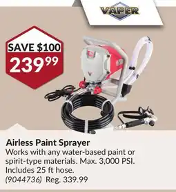 Princess Auto Airless Paint Sprayer offer