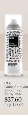 Chatters Salon IGK Good Behavior Smoothing Spray offer