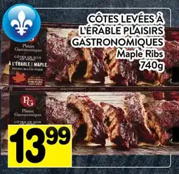 Supermarché PA CÔTES LEVÉES À L'ÉRABLE PLAISIRS GASTRONOMIQUES | Maple Ribs offer