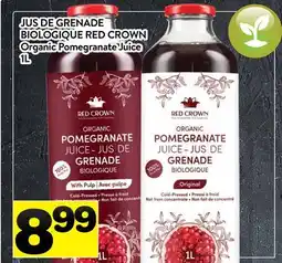 Supermarché PA JUS DE GRENADE BIOLOGIQUE RED CROWN | Red Crown Organic Pomegranate Juice offer