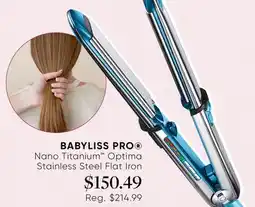 Chatters Salon BABYLISS PRO Nano Titanium Optima Stainless Steel Flat Iron offer