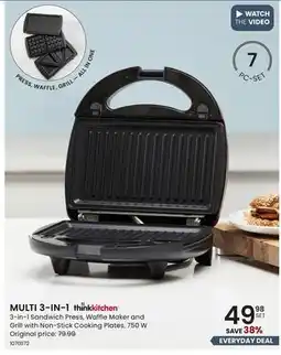 Stokes MULTI 3-IN-1 Sandwich Press offer