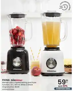 Stokes FIONA Blender with 3-Speed Setting and Pulse Function offer