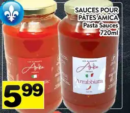 Supermarché PA SAUCES POUR PÂTES AMICA | Pasta Sauces offer