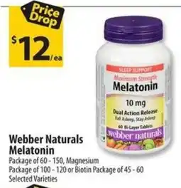 Co-op Webber Naturals Melatonin offer