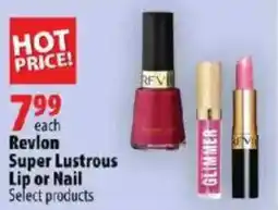 London Drugs Revlon Super Lustrous Lip or Nail offer