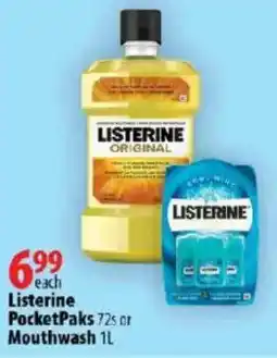 London Drugs Listerine PocketPaks or Mouthwash offer