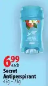 London Drugs Secret Antiperspirant offer