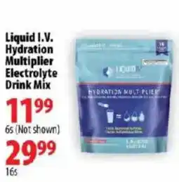 London Drugs Liquid I.V. Hydration Multiplier Electrolyte Drink Mix offer