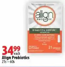 London Drugs Align Probiotics offer