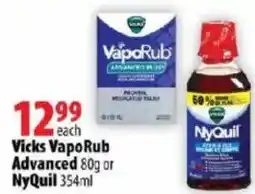 London Drugs Vicks VapoRub Advanced or NyQuil offer