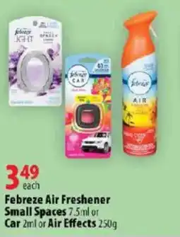 London Drugs Febreze Air Freshener Small Spaces or Car or Air Effects offer