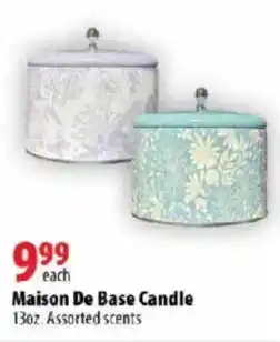 London Drugs Maison De Base Candle offer