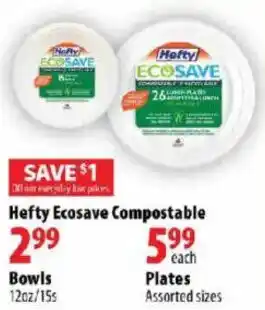 London Drugs Hefty Ecosave Compostable Plates offer