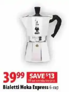 London Drugs Bialetti Moka Express offer