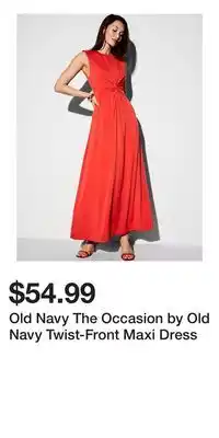 Old Navy Old Navy The Occasion by Old Navy Twist-Front Maxi Dress offer