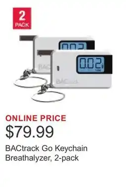 Costco BACtrack Go Keychain Breathalyzer, 2-pack offer