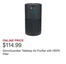 Costco GermGuardian Tabletop Air Purifier with HEPA Filter offer