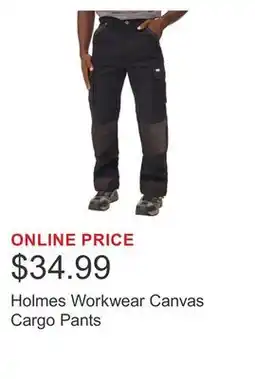 Costco Holmes Workwear Canvas Cargo Pants offer