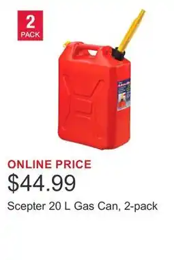 Costco Scepter 20 L Gas Can, 2-pack offer