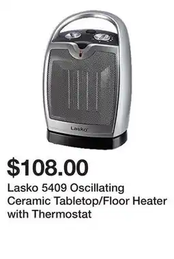 Newegg Lasko 5409 Oscillating Ceramic Tabletop/Floor Heater with Thermostat offer