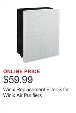 Costco Winix Replacement Filter S for Winix Air Purifiers offer