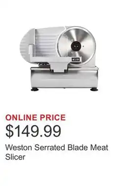 Costco Weston Serrated Blade Meat Slicer offer