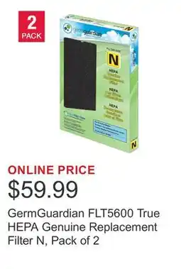 Costco GermGuardian FLT5600 True HEPA Genuine Replacement Filter N, Pack of 2 offer