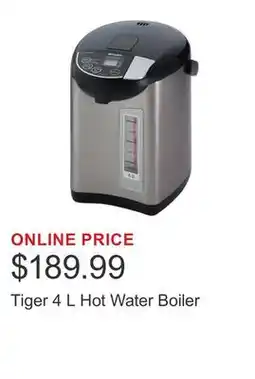 Costco Tiger 4 L Hot Water Boiler offer