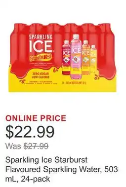 Costco Sparkling Ice Starburst Flavoured Sparkling Water, 503 mL, 24-pack offer