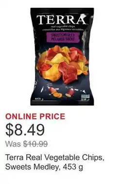 Costco Terra Real Vegetable Chips, Sweets Medley, 453 g offer