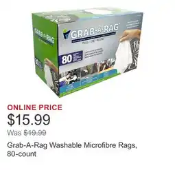 Costco Grab-A-Rag Washable Microfibre Rags, 80-count offer