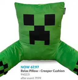 Toys R us Minecraft Relax Pillow - Creeper Cushion offer