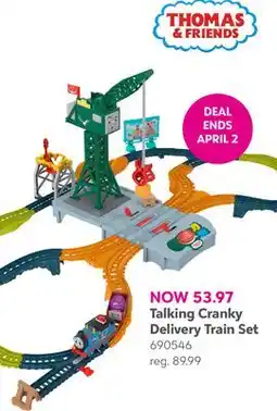 Toys R us Thomas & Friends Talking Cranky Delivery Train Set offer