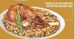 Marché Adonis 1 COOKED LEG OF LAMB SERVED WITH RICE WITH MEAT AND GRAVY SAUCE offer