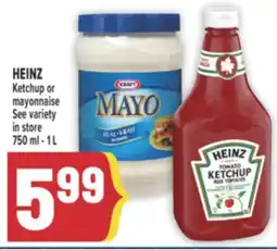 Marché Adonis HEINZ Ketchup or mayonnaise offer