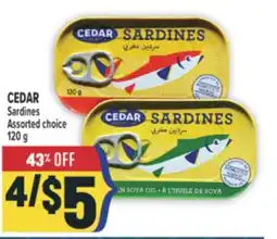 Marché Adonis CEDAR Sardines offer