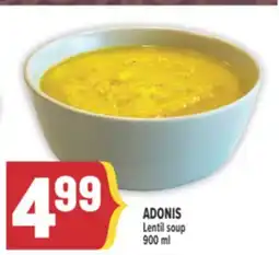 Marché Adonis ADONIS Lentil soup offer