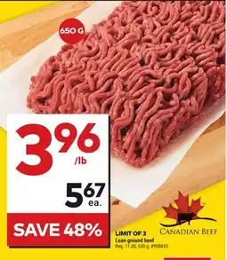 Giant Tiger Lean ground beef offer