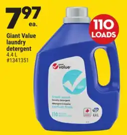 Giant Tiger Giant Value laundry detergent offer