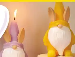 Giant Tiger Assorted Gnome rabbit candle offer