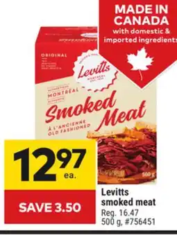 Giant Tiger Levitts smoked meat offer