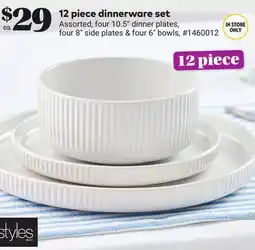 Giant Tiger 12 piece dinnerware set offer