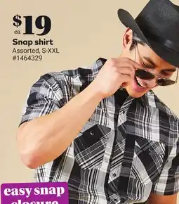 Giant Tiger Snap shirt offer